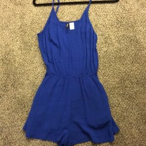 H&M blue romper . Cute w any waist belt!
